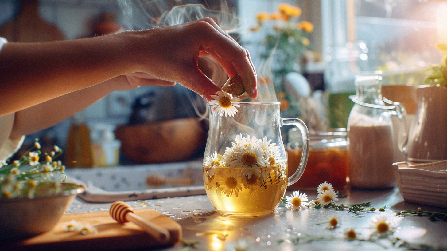 Народные средства при ангине: полоскание солевым раствором, отвар ромашки, тёплый чай с мёдом и лимоном, компрессы — дополнительные методы для облегчения боли в горле