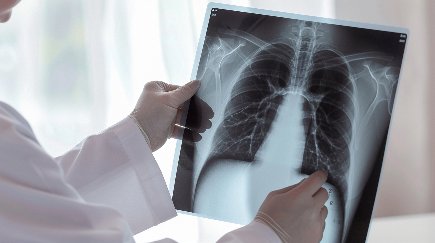 Диагностика атипичной пневмонии: рентгенография и компьютерная томография органов грудной клетки для выявления воспалительных изменений в лёгких