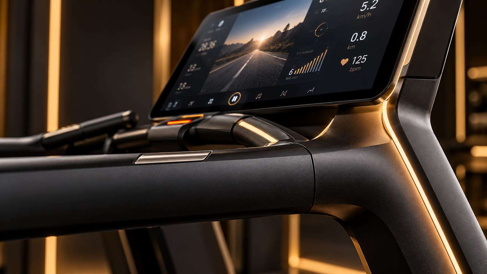  Интегрированная ambient-подсветка и сенсорный экран Touch XL тренажера Matrix ONYX.